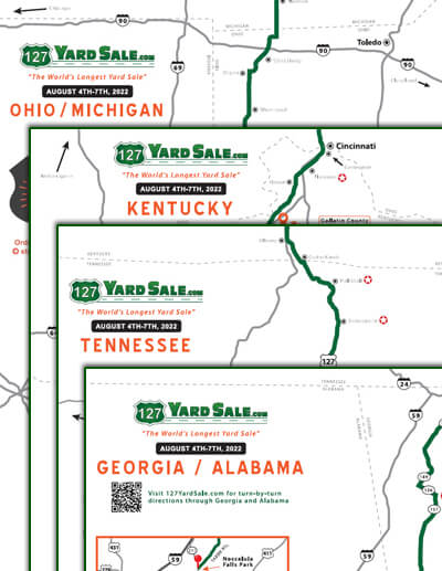 127 Yard Sale Route Map All sm