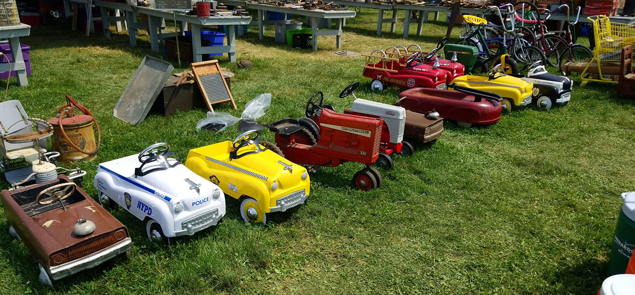 Antique pedal car at the Van Wert, OH fair grounds.