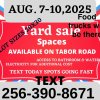 Yard sale spaces