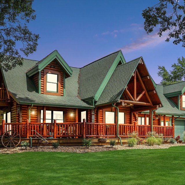 Brown Bear Log Cabin